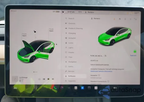 2023 Tesla Model 3 Rear-Wheel Drive z USA, uszkodzony, nr VIN 5YJ3E1EAXPF436159